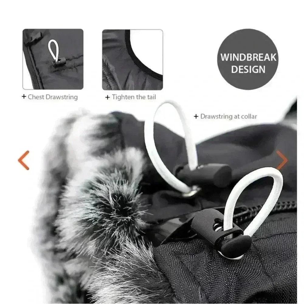 Fancy Pet tags Dog jacket waterproof,wind resistant,adjustable, leash hooks - Picture 12 of 13